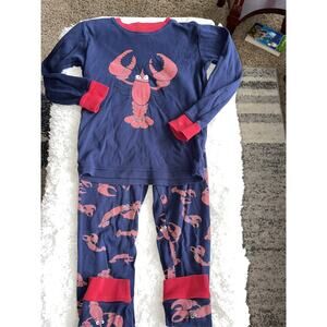 Lazy Zone boys sz. 8 navy & red 2 pc. lobster pj set. Cute, comfortable